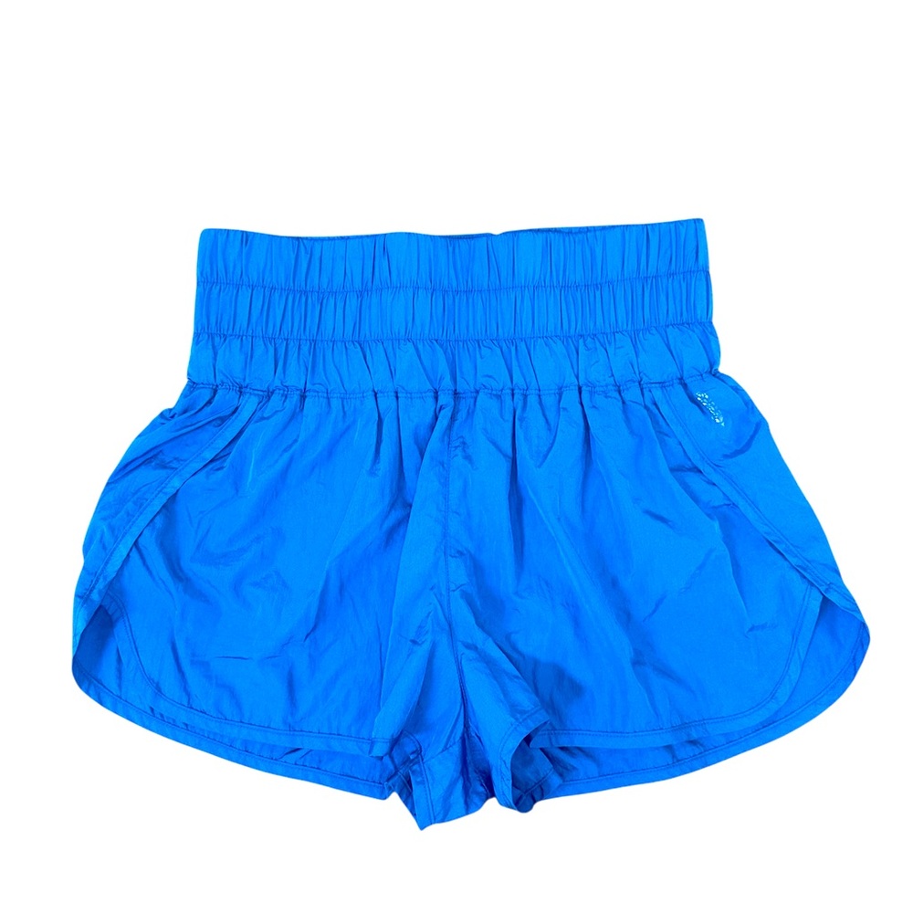 FP Movement by Free People Blue Athletic Shorts with Elastic Waistband
